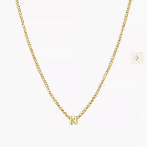 Gorjana wilder mini Alphabet necklace